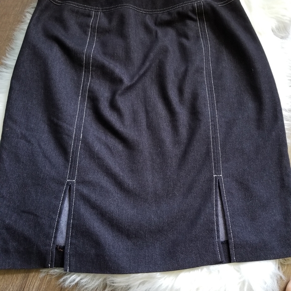 💐LIKE NEW BANDOLINO CHARCOAL BLACK STRETCH SKIRT - Picture 4 of 6